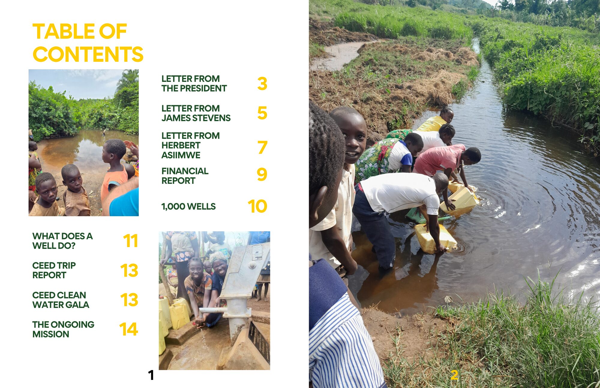 Annual Report Table of Contents