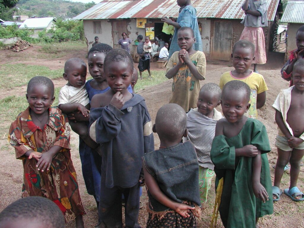 Children waiting for a Cup of Cold Water